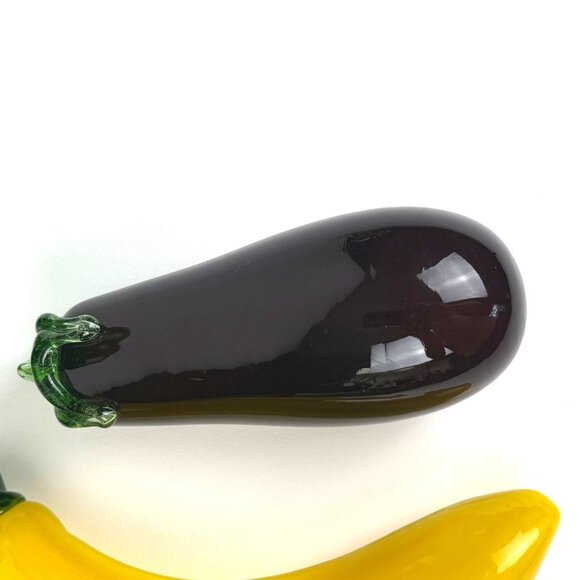 Vintage 5pc Murano Style Glass Fruit Vegetables Hand Blown Art Glass EUC - Picture 5 of 12